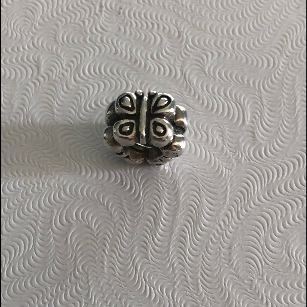 Pandora Butterfly barrel-type charm. Marked 925 ALE. Retired